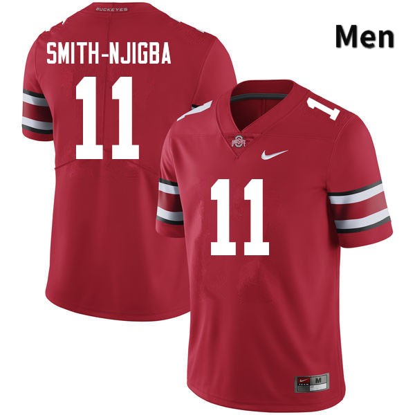 Ohio State Buckeyes Jaxon Smith-Njigba Men's #11 Scarlet Authentic Stitched College Football Jersey